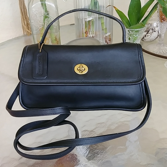 Coach Handbags - VINTAGE COACH TOP HANDLE BAG GEOMETRIC CLUTCH 1998